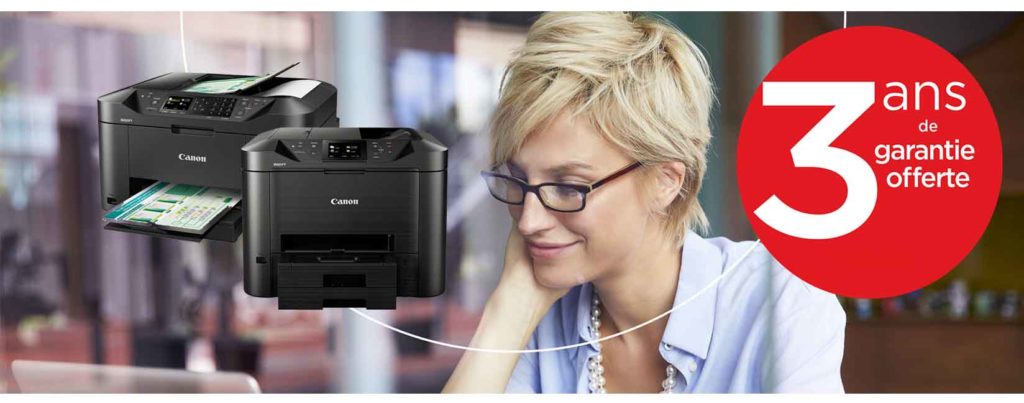 Canon Maxify garantie 3 ans offerte